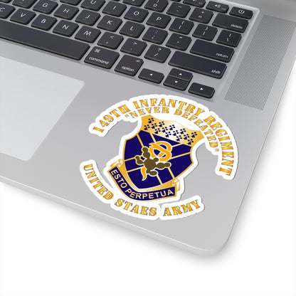 Kiss-Cut Stickers - Army -  149th Infantry Regiment - US Army - COA X 300