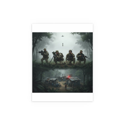 Indoor and Outdoor Silk Posters - Jungle Drug Lab Destruction wo Explosions