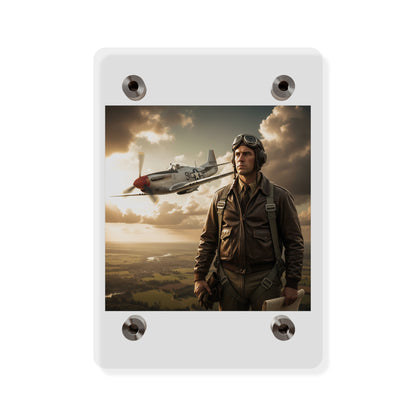 Acrylic Wall Art Panel - Army Air Corps Pilot