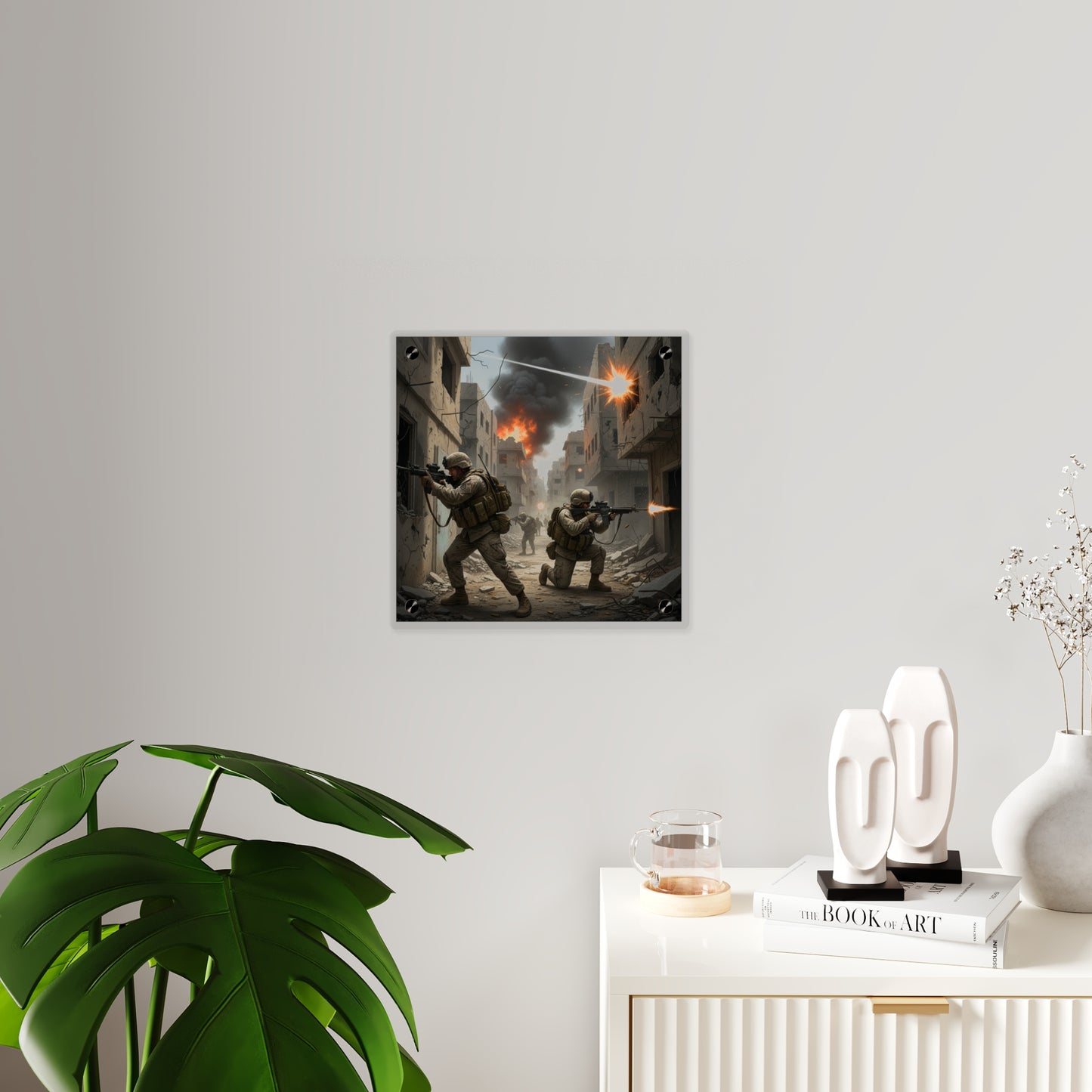 Acrylic Wall Art Panel - Marines in  the 2nd Battle of Fallujah