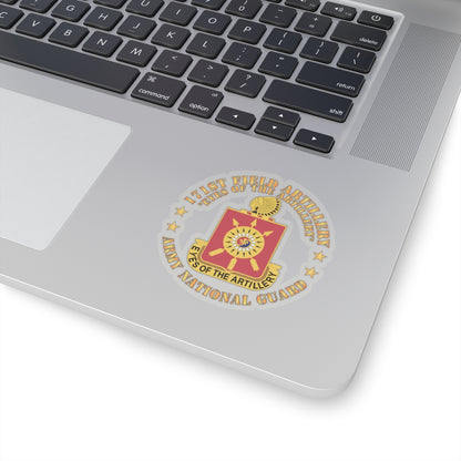 Kiss-Cut Stickers - Army - 171st Field Artillery - Eyes of the Artillery - ARNG - DUI  w FA Sep  X 300