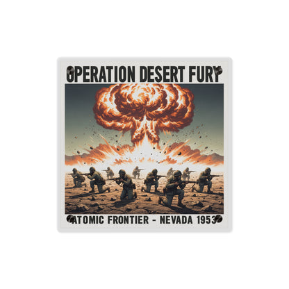 Acrylic Wall Art Panel - Atomic Testing in Nevada Desert Operation Fury