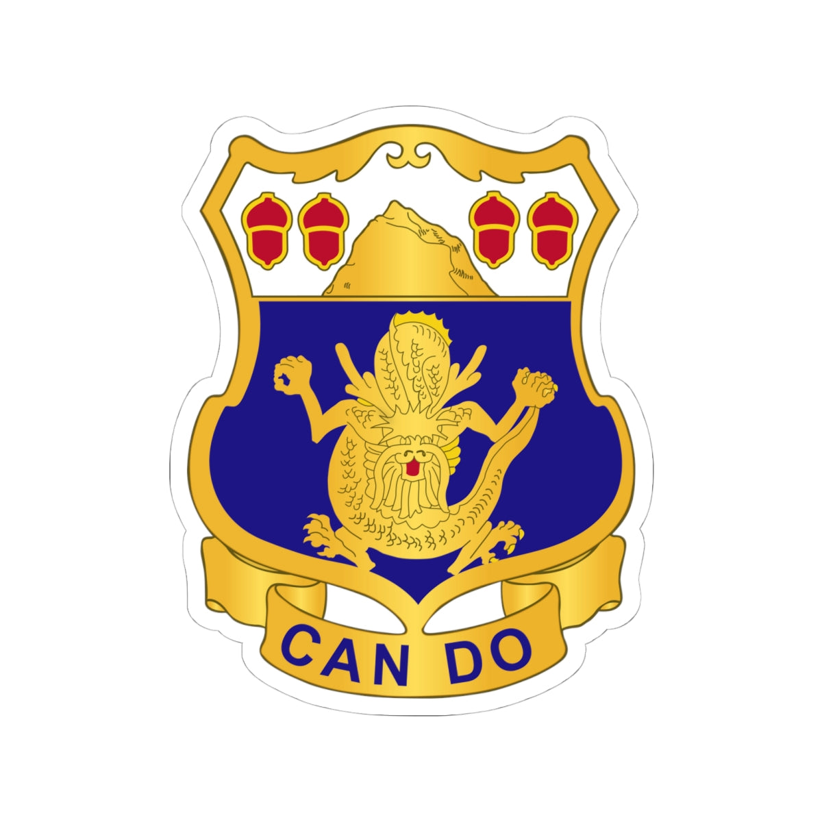 Kiss-Cut Stickers - Army - 15th Infantry Regiment - DUI wo Txt X 300