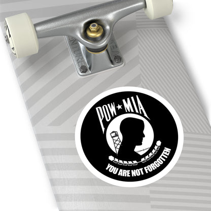 Round Stickers, Indoor\Outdoor POW/MIA Stickers - You Are Not Forgotten!