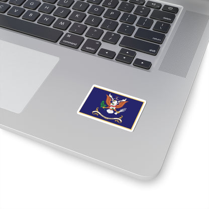 Kiss-Cut Stickers - Army - Regimental Colors - 5th Infantry Regiment  - I'LL TRY, SIR - Flag w Fringe X 300