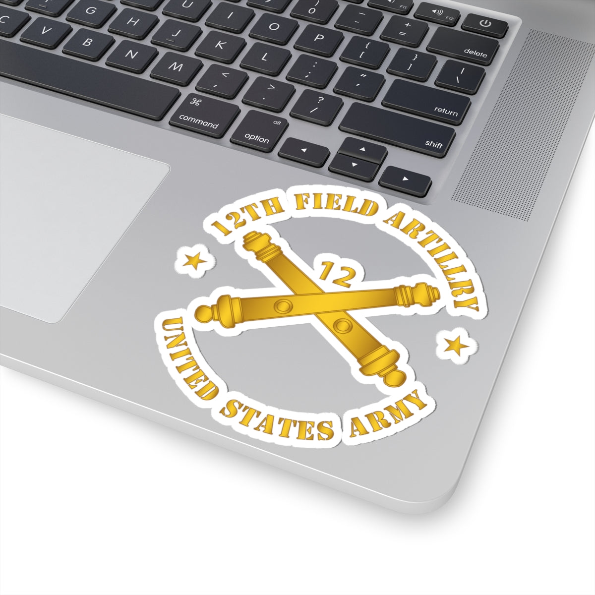 Kiss-Cut Stickers - Army - 12th Artillery Regiment w Branch - US Army