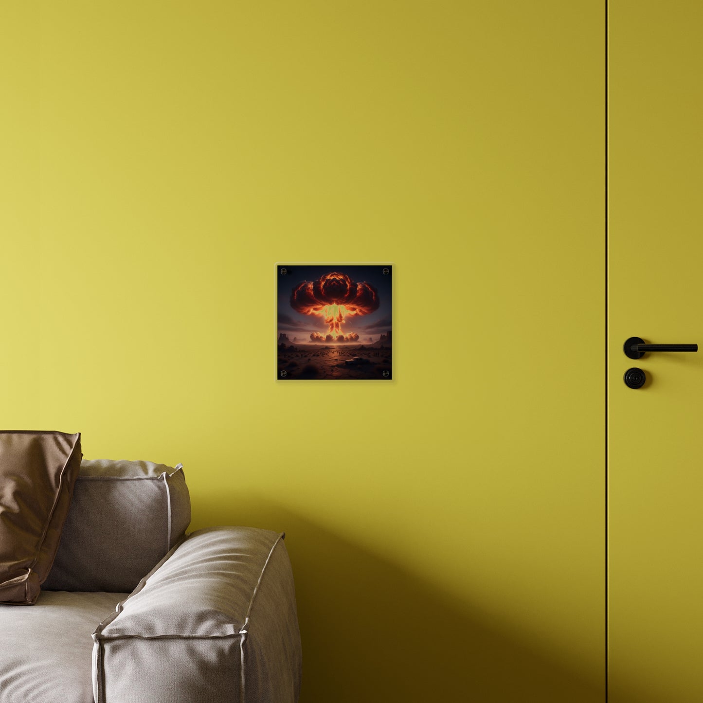 Acrylic Wall Art Panel - Atomic Blast in the desert