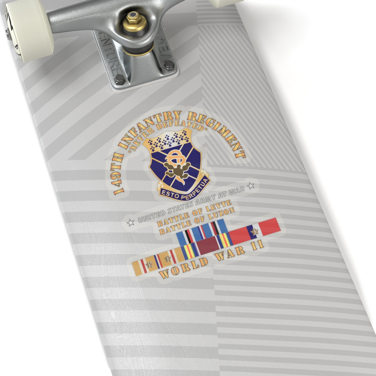 Kiss-Cut Stickers - Army -  149th Infantry Regiment - Battle of Leyet-Luzon - COA - WWII PAC SVC X 300