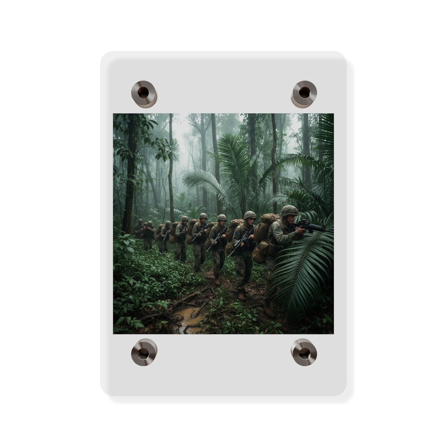 Acrylic Wall Art Panel - Jungle Patrol - Vietnam
