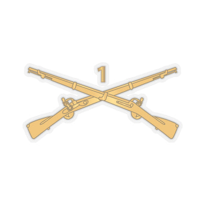 Kiss-Cut Stickers - Army - 1st Infantry Regiment Branch - wo Txt X 300