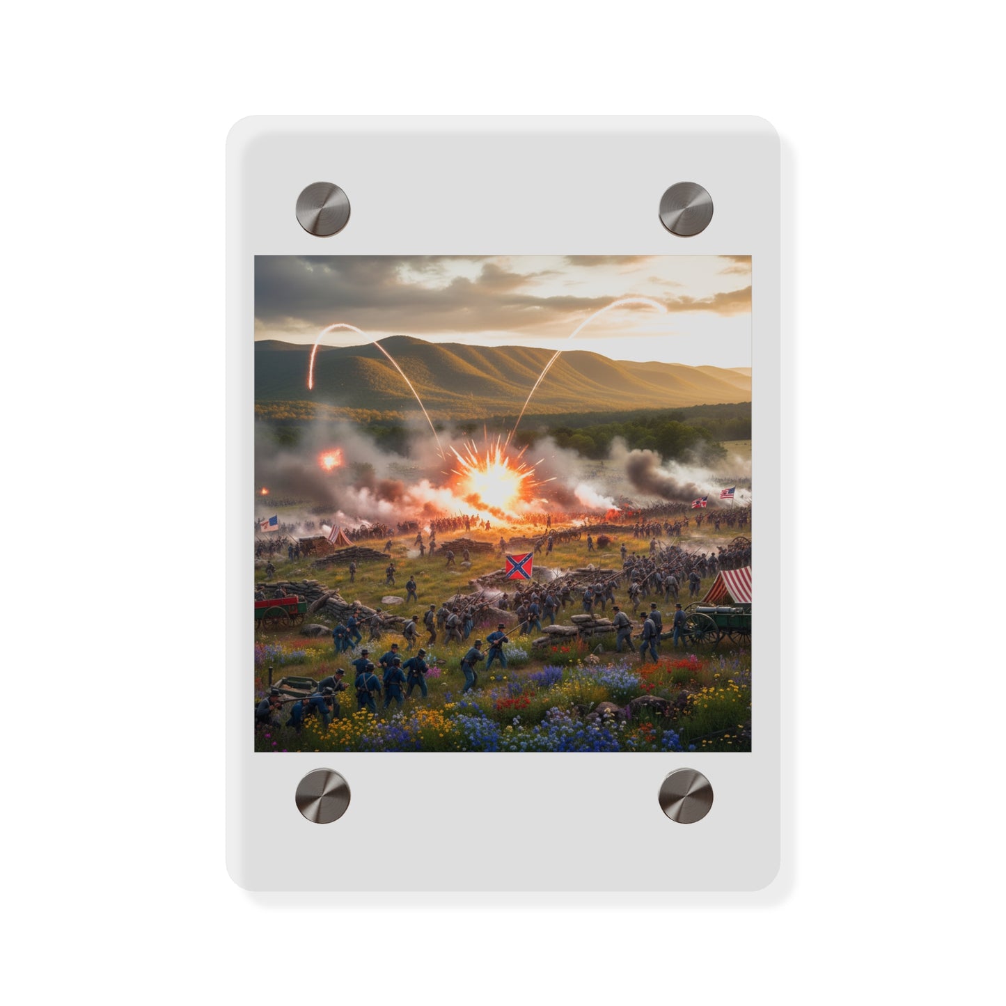Acrylic Wall Art Panel - US Civil War Battle - Battle of Kennesaw Mountain Georgia