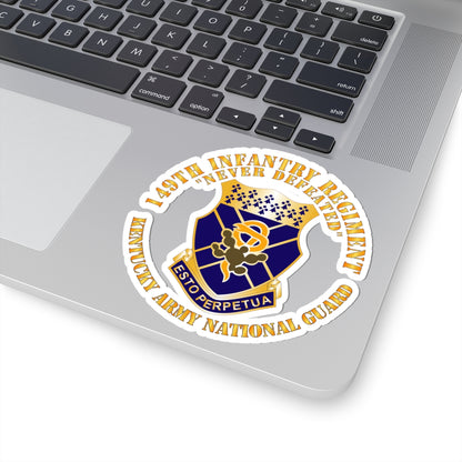 Kiss-Cut Stickers - Army -  149th Infantry Regiment - KYARNG - COA X 300