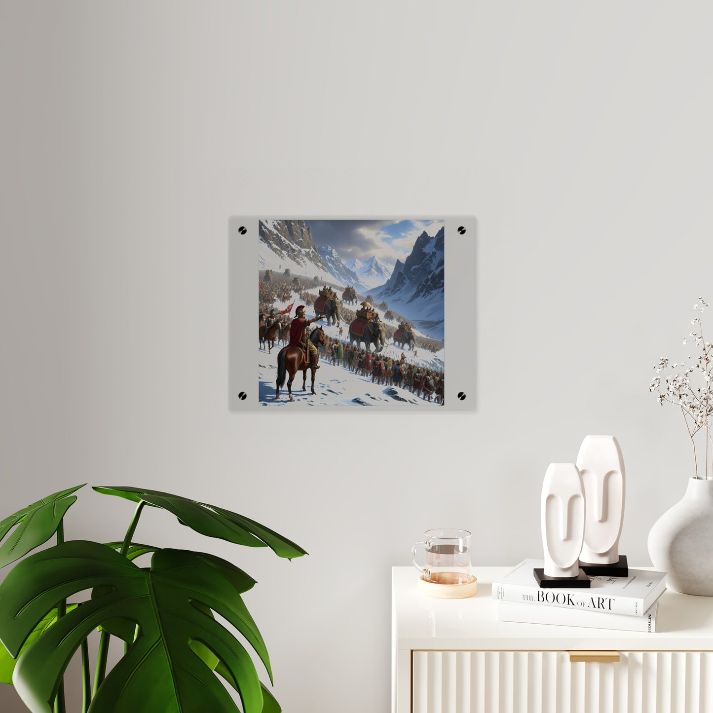 Acrylic Wall Art Panel - Hannibal Crossing the Alps to Atttack Rome