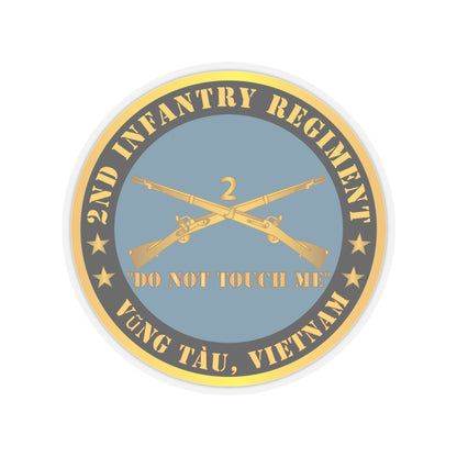Kiss-Cut Stickers - Army - 2nd  Infantry Regiment Branch - Do Not Touch Me -  Vung Tau, Vietnam