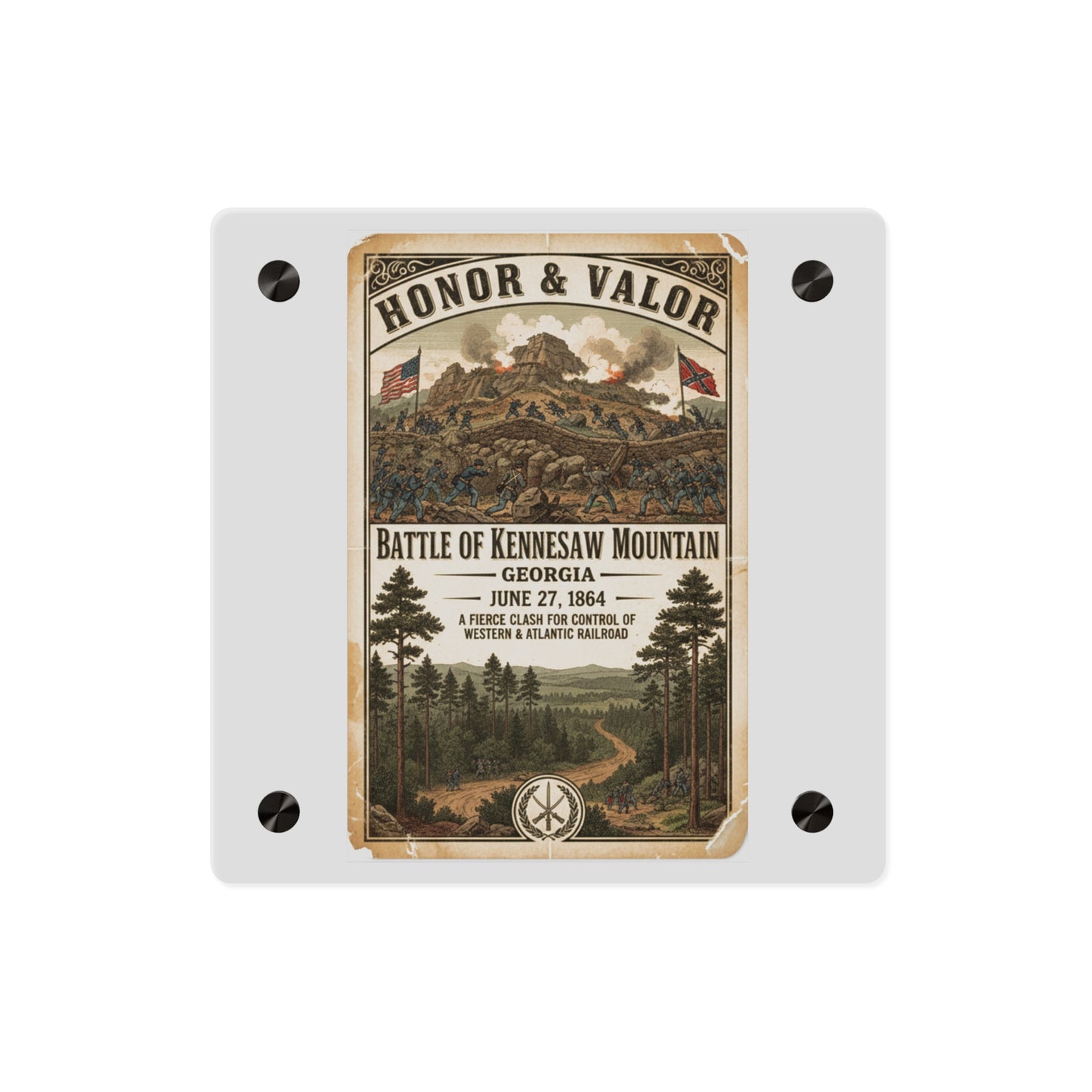 Acrylic Wall Art Panel - Battle of Kennesaw Mountain