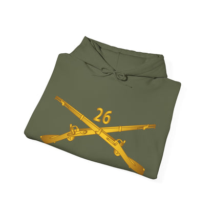 Unisex Heavy Blend™ Hooded Sweatshirt - Army - 26th Infantry Regiment - w Infantry Br wo Txt X 300