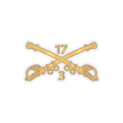 Kiss-Cut Stickers - Army - 3rd Squadron 17th Cavalry Regiment Branch wo Txt