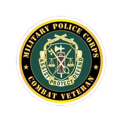 Kiss-Cut Stickers - Army - Military Police Corps Regimental Crest - Combat Veteran