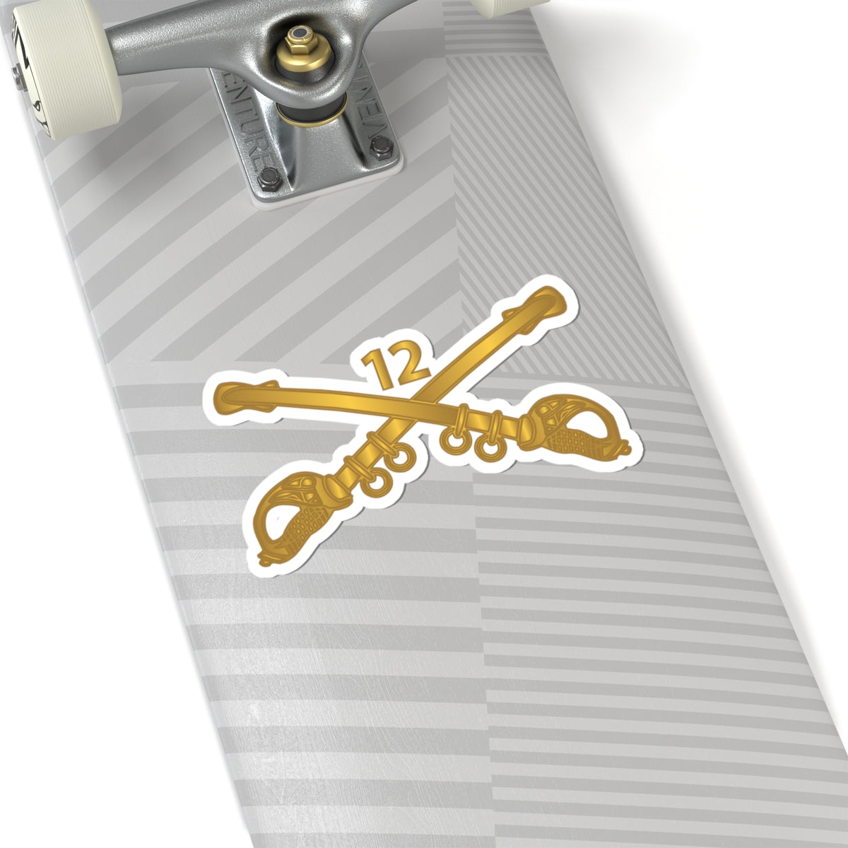 Kiss-Cut Stickers - Army - 12th Cavalry Branch wo Txt X 300