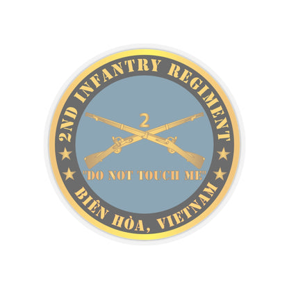 Kiss-Cut Stickers - Army - 2nd  Infantry Regiment Branch - Do Not Touch Me - Bien Hoa, Vietnam