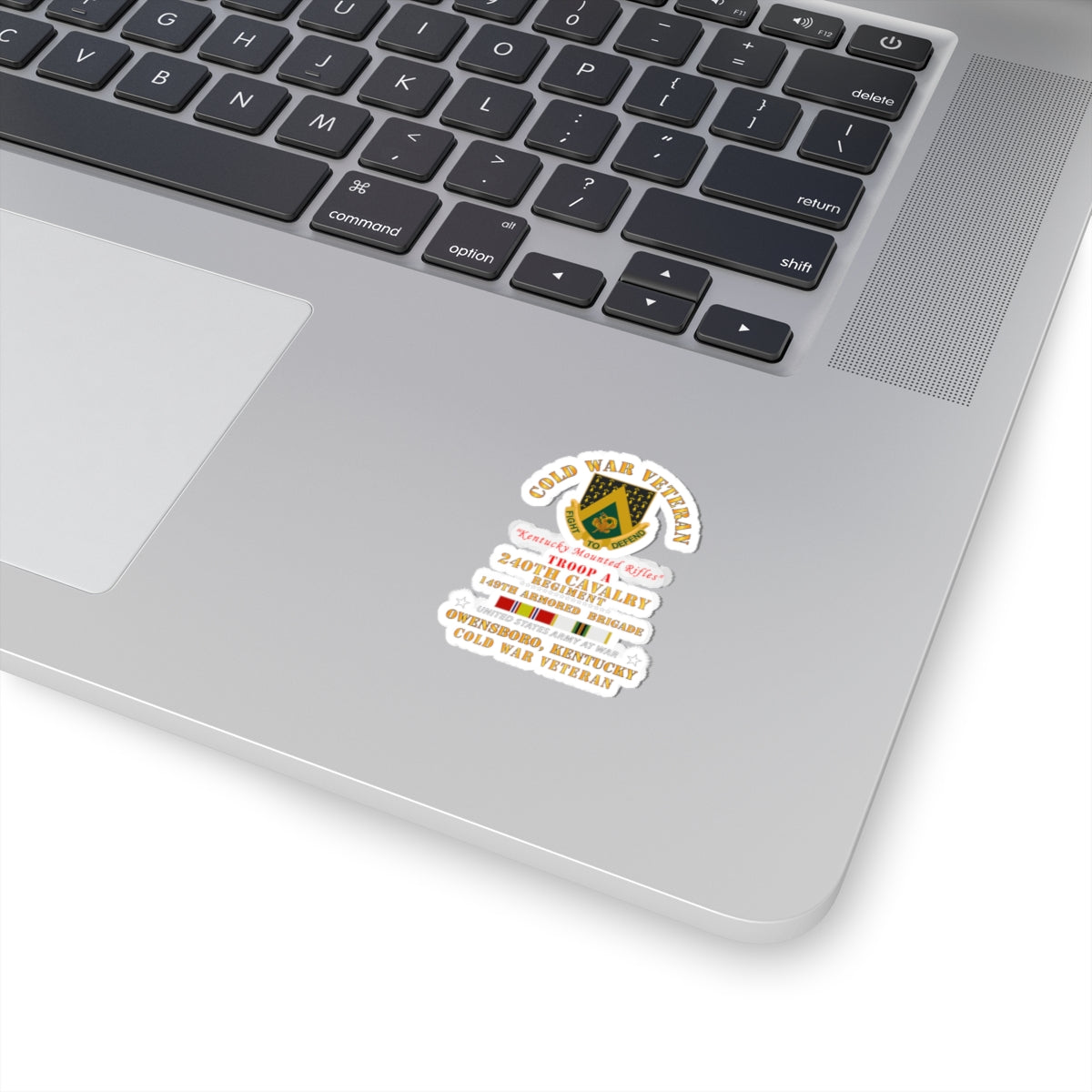 Kiss-Cut Stickers - Army - Cold War Vet -  Troop A, 240th Cavalry Regiment - Owensboro, Kentucky w COLD SVC