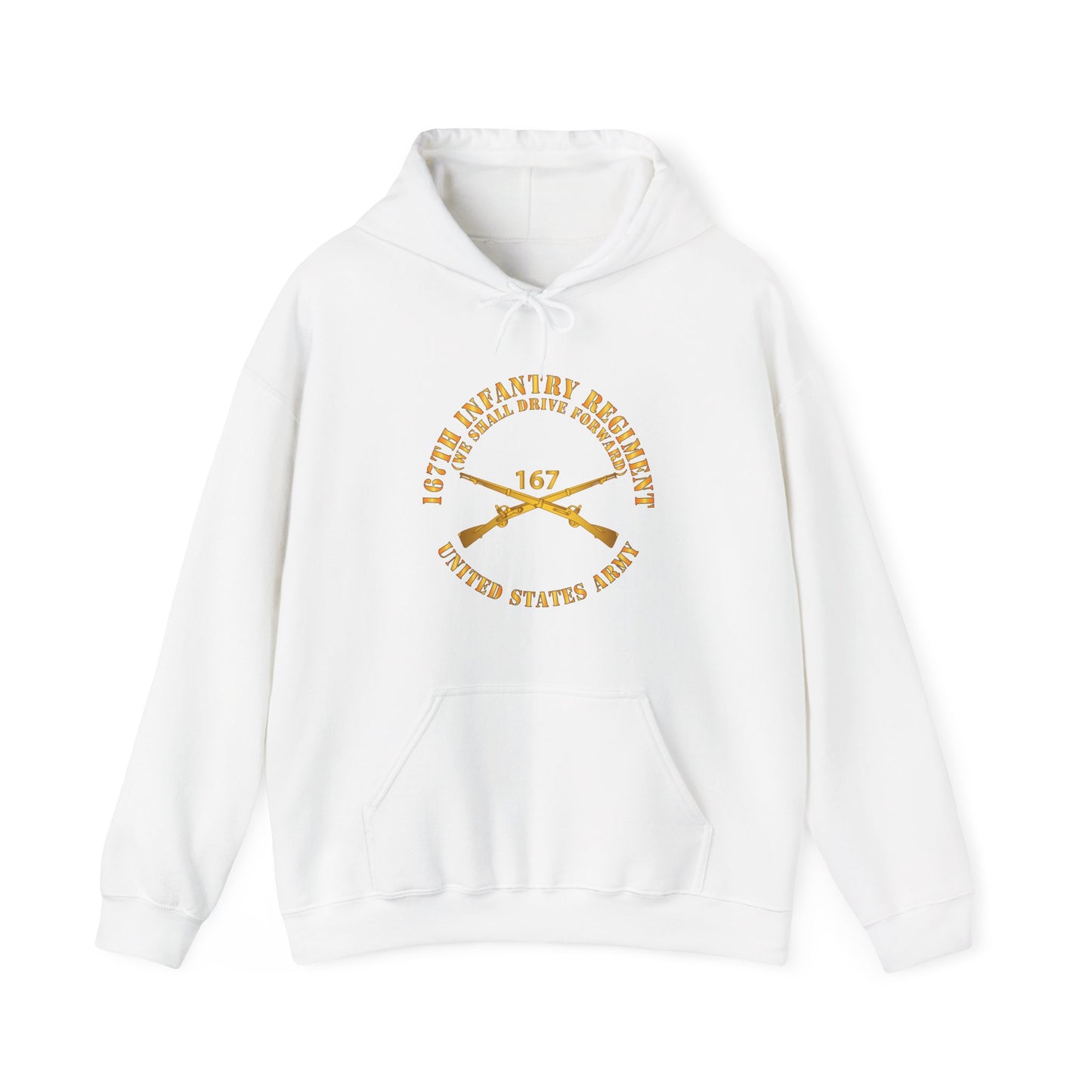 Unisex Heavy Blend™ Hooded Sweatshirt - 167th Infantry Regiment - We shall Drive Forward - Infantry Branch X 300