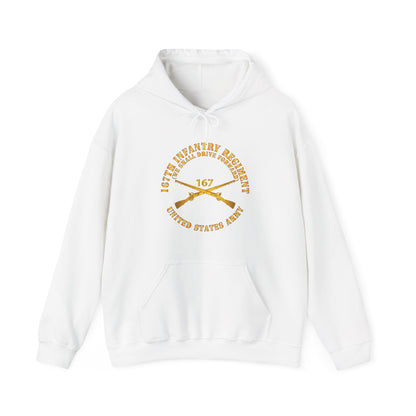 Unisex Heavy Blend™ Hooded Sweatshirt - 167th Infantry Regiment - We shall Drive Forward - Infantry Branch X 300