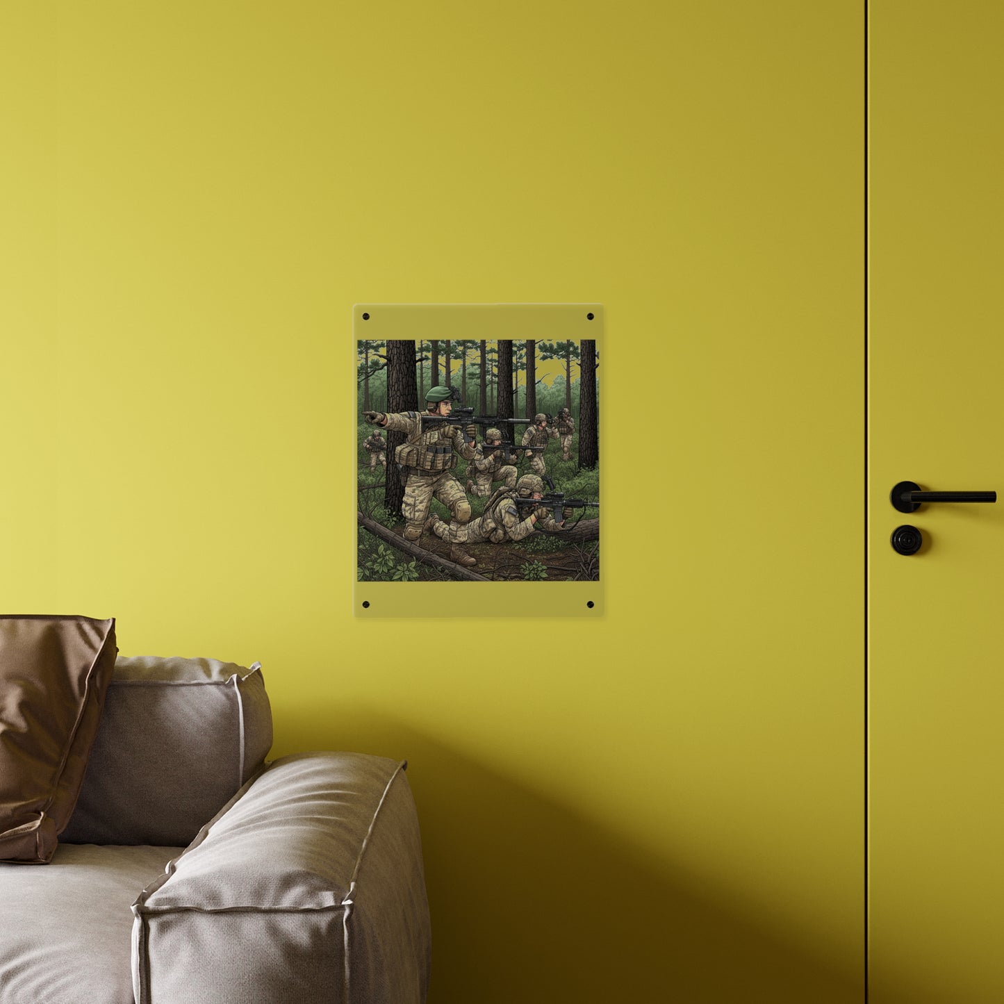 Acrylic Wall Art Panel - Special Forces training at McKall