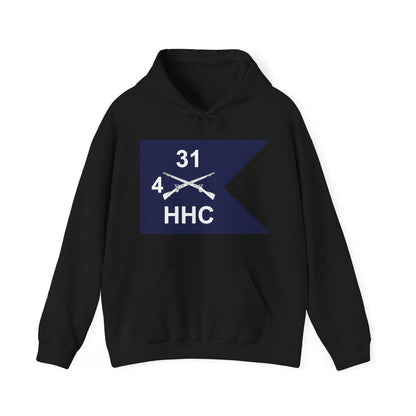 Unisex Heavy Blend™ Hooded Sweatshirt - Army - HHC,  4th Battalion, 31st Infantry Regiment - Guidon X 300