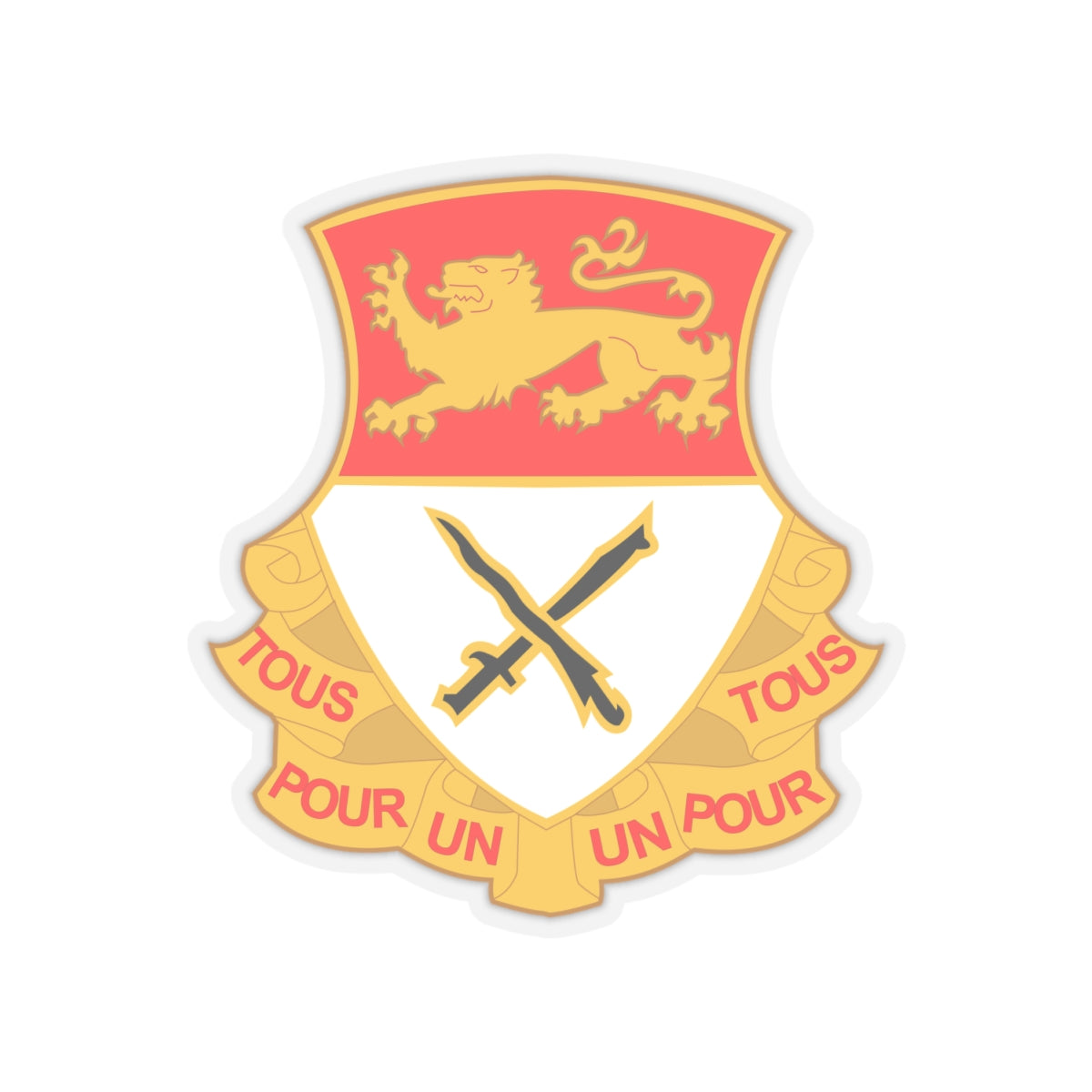 Kiss-Cut Stickers - Army  - 15th Cavalry Regiment wo Txt