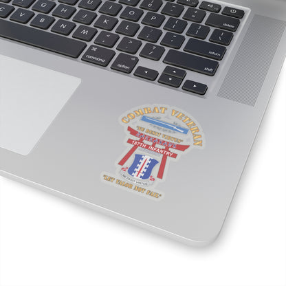 Kiss-Cut Stickers - Army - Combat Veteran - 187th Infantry Regiment - Torii, Rakkasans, Let Valor Not Fail, English, Latin w CIB X 300