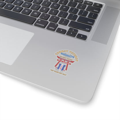 Kiss-Cut Stickers - Army - Combat Veteran - 187th Infantry Regiment - Torii, Rakkasans, Let Valor Not Fail, English, Latin w CIB X 300