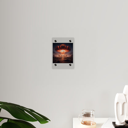 Acrylic Wall Art Panel - Atomic Blast in the desert