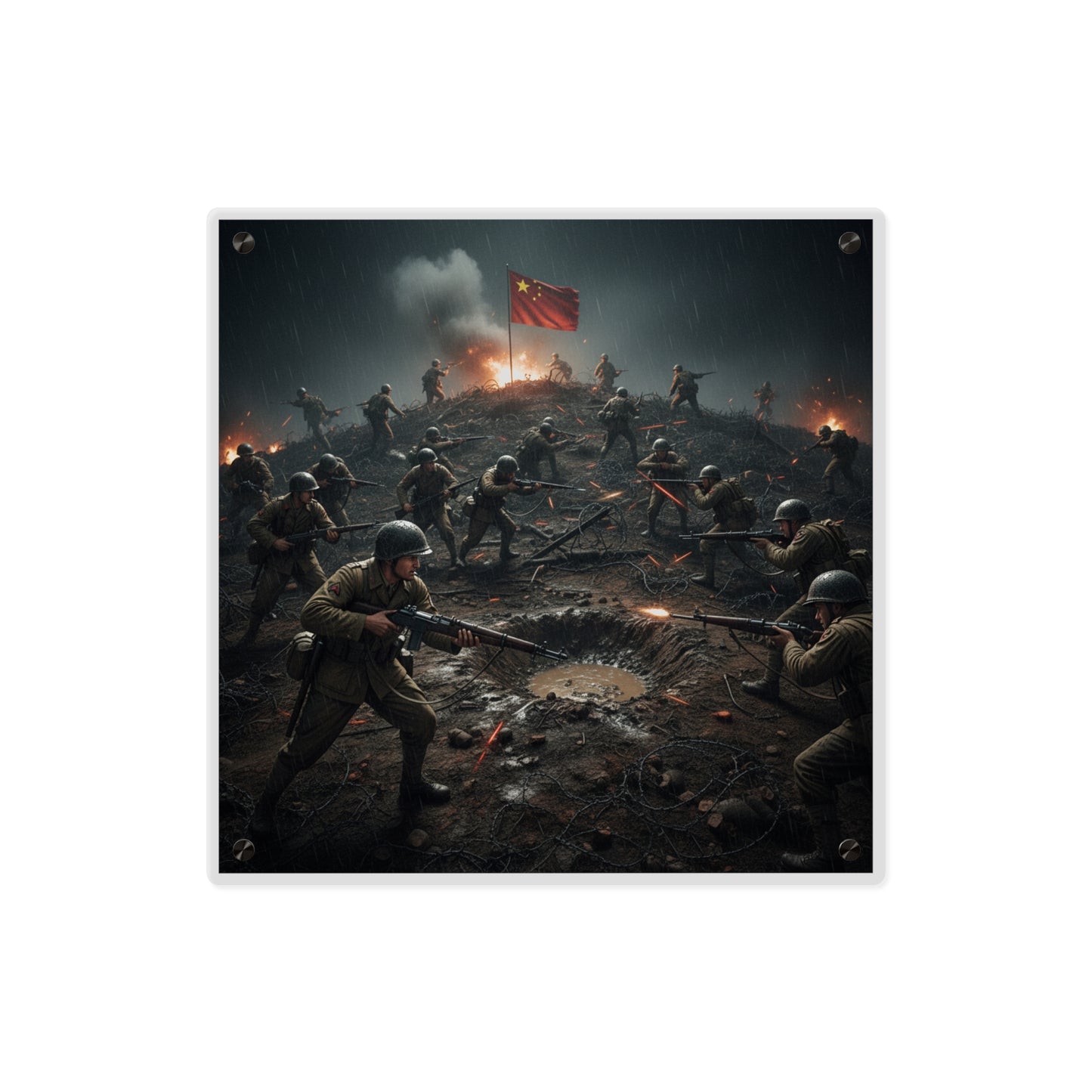 Acrylic Wall Art Panel - PorkChop Hill - Korean War
