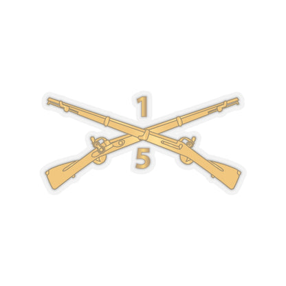 Kiss-Cut Stickers - Army - 5th Battalion, 1st Infantry Regiment Branch - wo Txt X 300