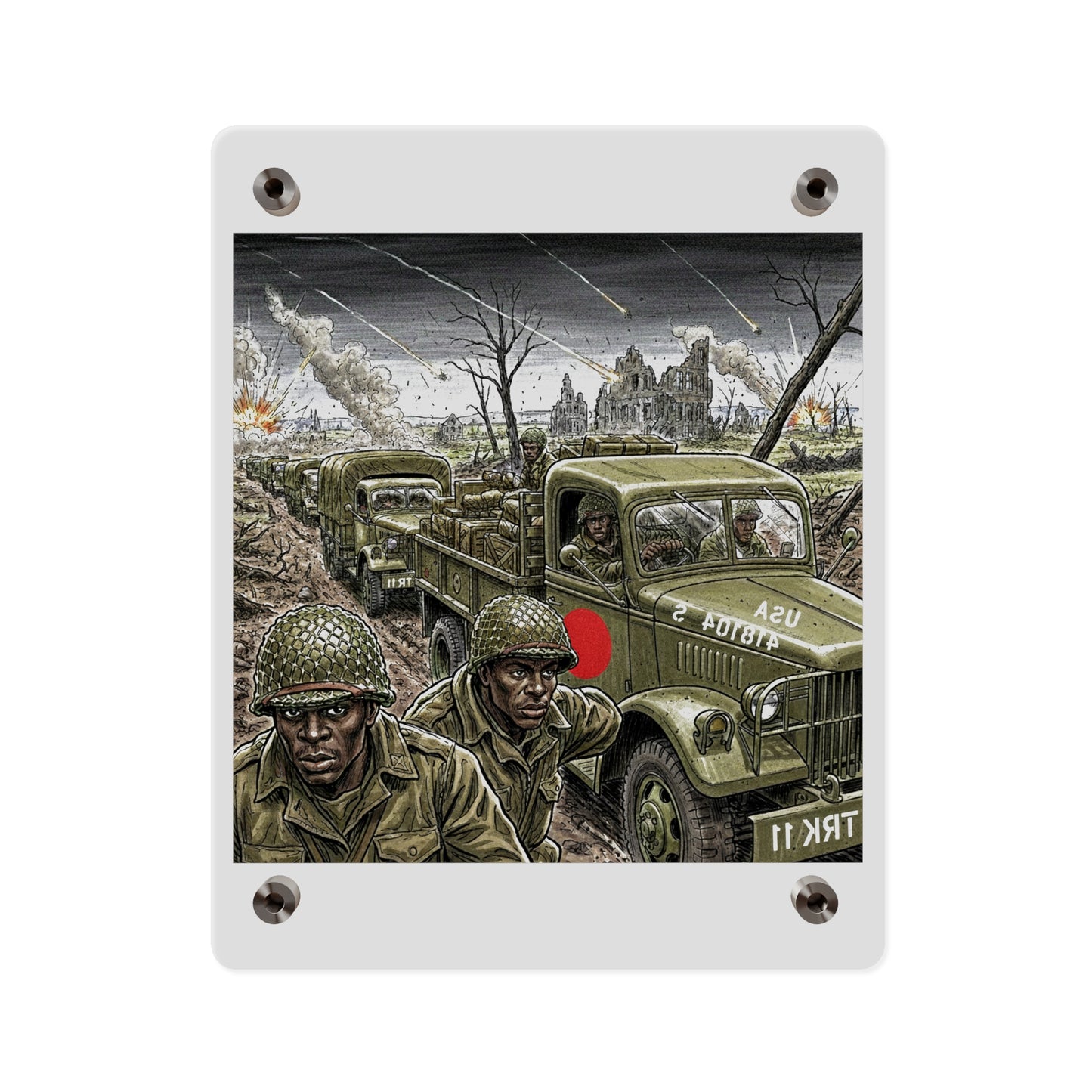 Acrylic Wall Art Panel - RedBall Express w RB