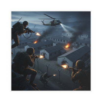Indoor and Outdoor Silk Posters - Son Tay Rescue during the Vietnam War