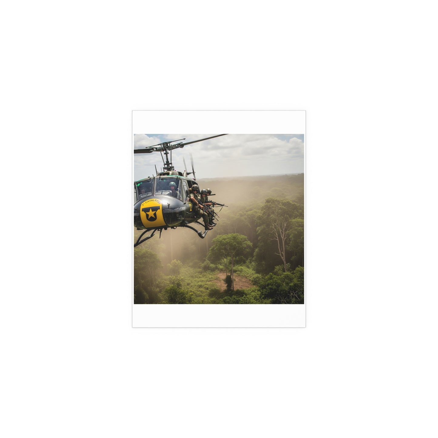 Indoor and Outdoor Silk Posters - 1st Cavalry Division - Air Assault - Vietnam