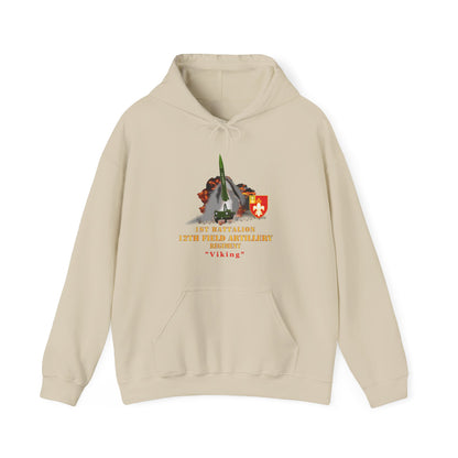 Unisex Heavy Blend™ Hooded Sweatshirt - Army -  1st Bn, 12th FAR, Ft Sill, OK, MGM 52 - Lance  - Short X 300