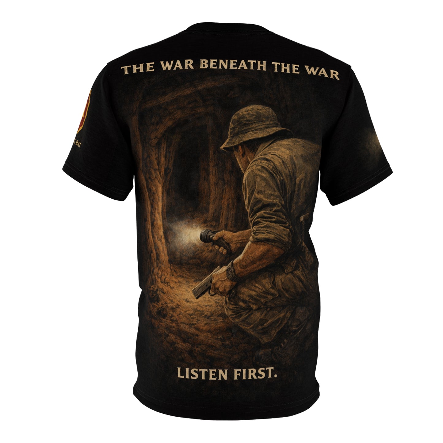 Tunnel Rat Cu Chi Tribute All‑Over Print Tee — 25th Infantry Division Vietnam