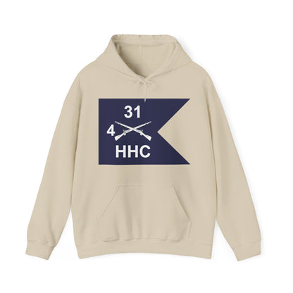 Unisex Heavy Blend™ Hooded Sweatshirt - Army - HHC,  4th Battalion, 31st Infantry Regiment - Guidon X 300