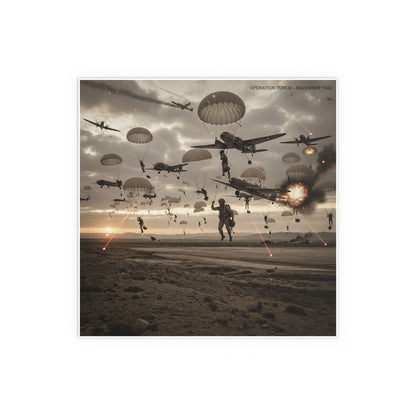 Indoor and Outdoor Silk Posters - Operation Torch Nov 1942