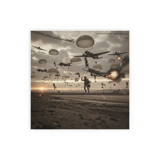 Indoor and Outdoor Silk Posters - Operation Torch Nov 1942
