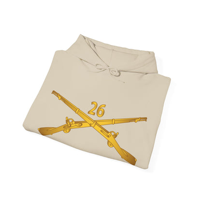 Unisex Heavy Blend™ Hooded Sweatshirt - Army - 26th Infantry Regiment - w Infantry Br wo Txt X 300