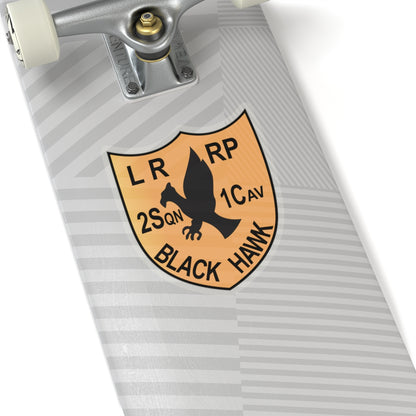 Kiss-Cut Stickers - Army - 2nd Squadron, 1st Cav Regt  LRRP - Black Hawk