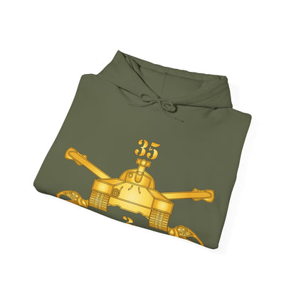 Unisex Heavy Blend™ Hooded Sweatshirt - Army - 2nd Bn, 35th Armor - Armor Branch wo Txt X 300
