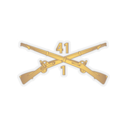 Kiss-Cut Stickers - Army - 1st Bn, 41st Infantry wo Txt