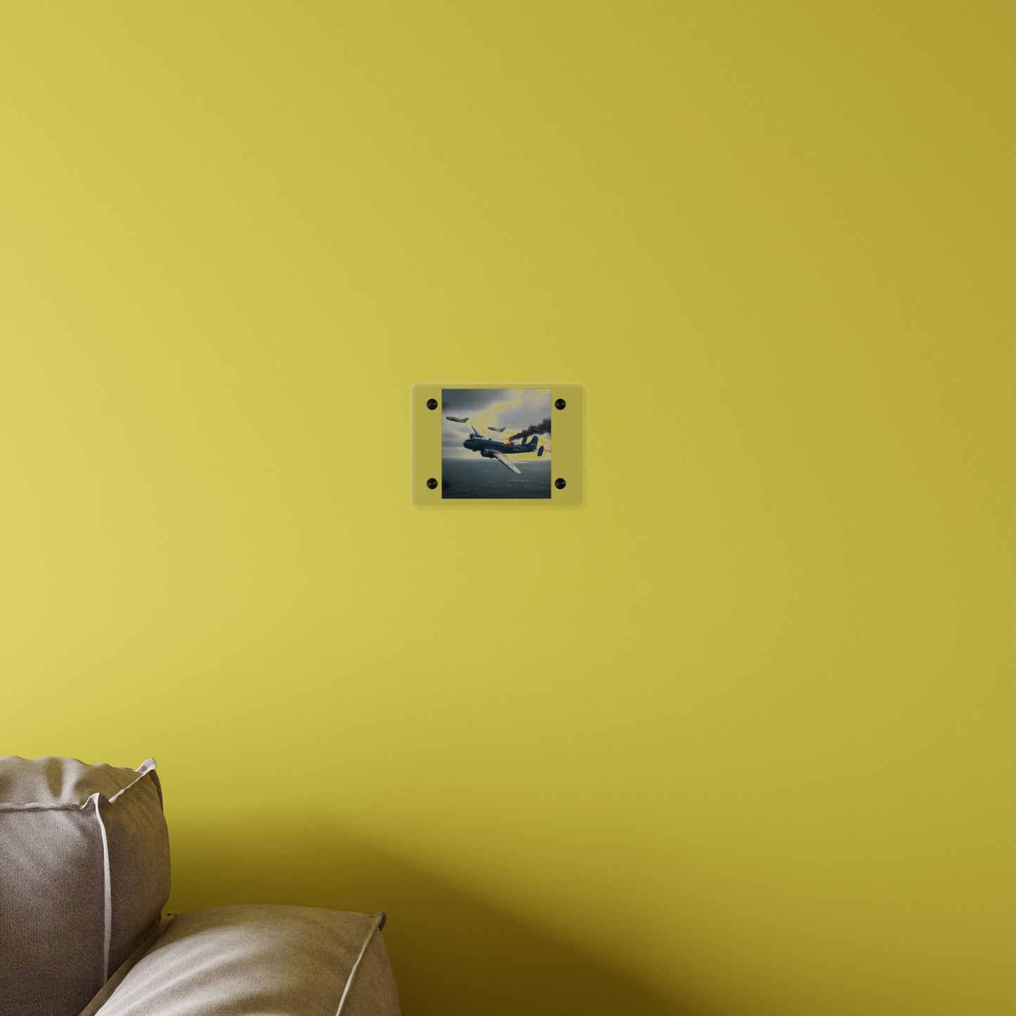 Acrylic Wall Art Panel - April 8, 1950, Baltic Sea - Latvia Soviet fighters shot down a U.S. Navy PB4Y-2 - Liberator - Cold War