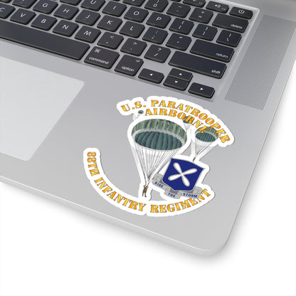 Kiss-Cut Stickers - Army - US Paratrooper - 88th Infantry Regiment X 300