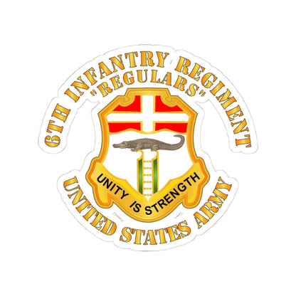 Kiss-Cut Stickers - Army - 6th Infantry Regiment - Regulars